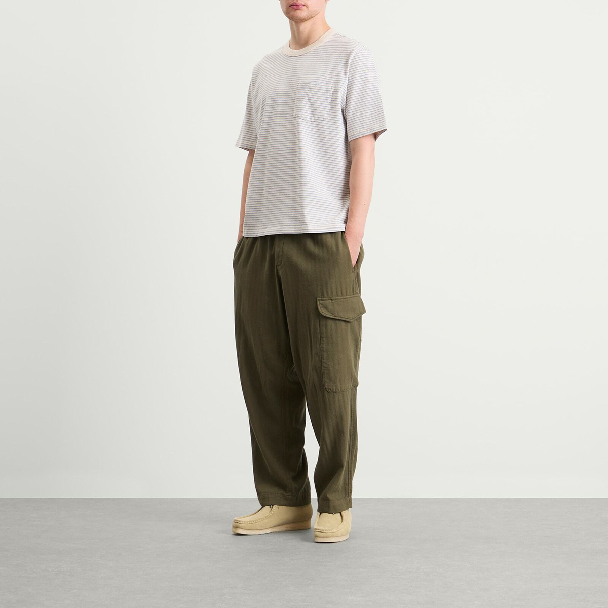 Corridor Men's Stripe T-Shirt in Light Blue