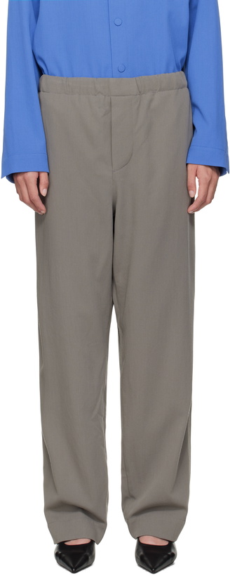 Photo: Meta Campania Collective Gray Ed Twill Drawstring Trousers