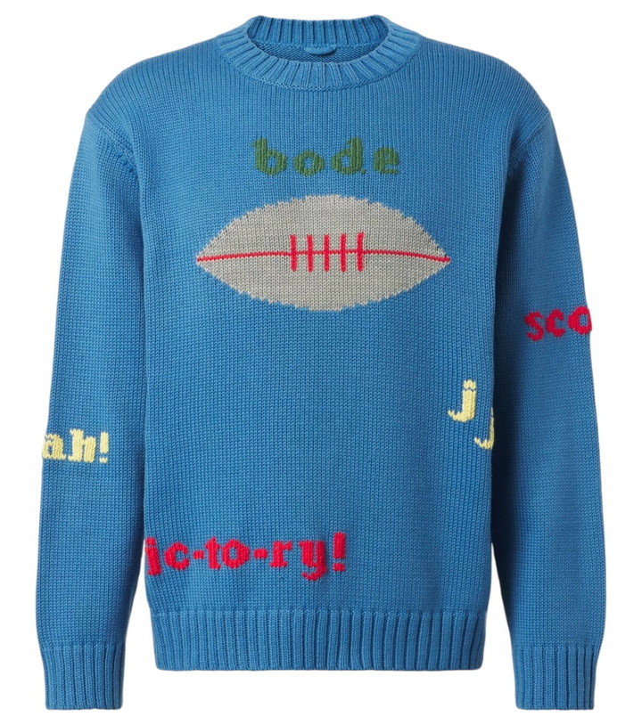 Photo: Bode Spirit embroidered cotton and wool sweater
