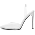 Femme LA Women's Macallan Sling Back Pump in Lambo White