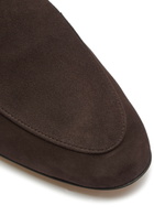 The Row Awar Suede Loafers Brown