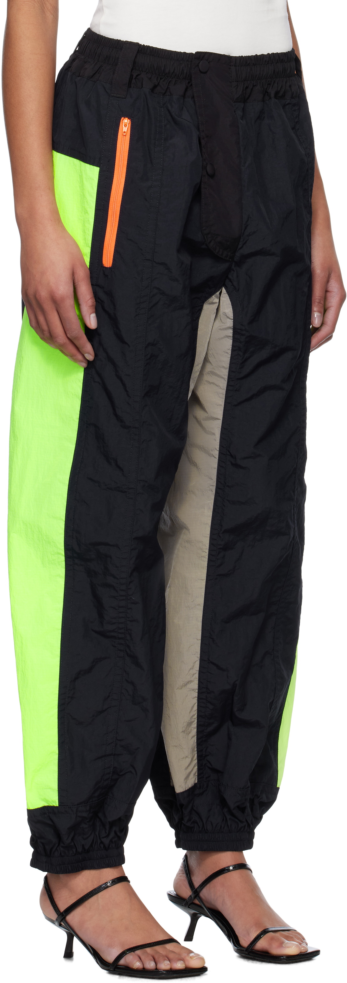Meryll Rogge Multicolor Textured Nylon Track Pants