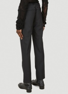 Tailored Drawstring Pants in Black