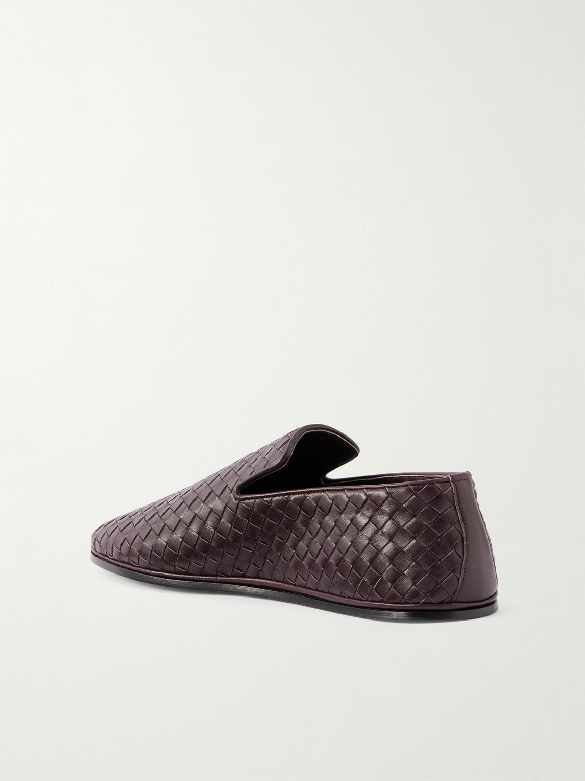 Bottega Veneta - Intrecciato Full-Grain Leather Slippers - Brown