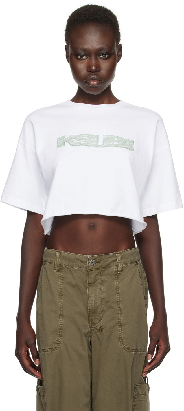 Ksubi White Unchained Oh G Crop T-shirt Ksubi