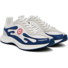 Casablanca White & Navy Stade Sneakers