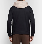 Fendi - Logo-Appliquéd Fleece-Back Cotton-Jersey Hoodie - Men - Black