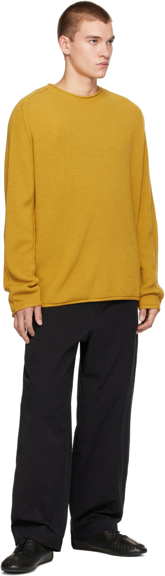 CASEY CASEY Yellow Inside Out Seam Sweater