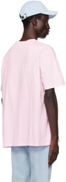 Balmain Pink 'Balmain Signature' T-Shirt