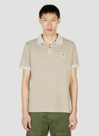 Stone Island - Compass Patch Polo Shirt in Grey