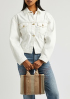 Chloe Woody Small Canvas Tote - Tan - One Size
