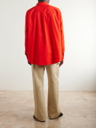 LOEWE - Anagram-Embroidered Cotton Shirt - Red