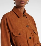Blazé Milano Viva Sahariana belted suede jacket