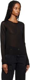 Versace Black Slashed Sweater