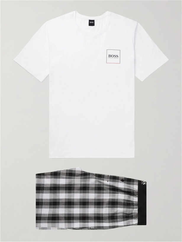 Photo: HUGO BOSS - Stretch-Cotton Pyjama Set - Black