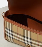 Burberry Note Small leather-trimmed shoulder bag
