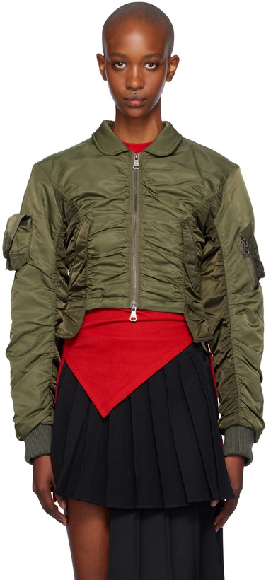 Photo: Andersson Bell Khaki Vitalina Bomber Jacket
