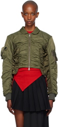 Andersson Bell Khaki Vitalina Bomber Jacket