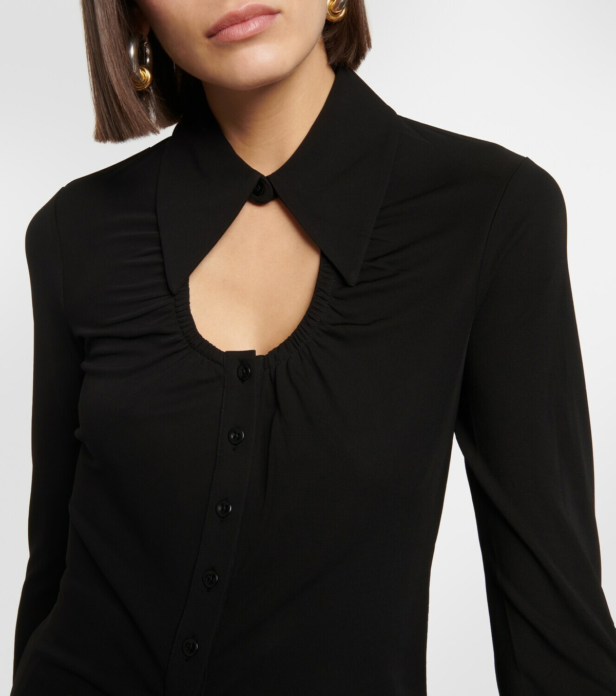 Proenza Schouler White Label cutout jersey top