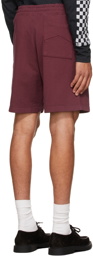 Rhude Burgundy Logo Terry Shorts