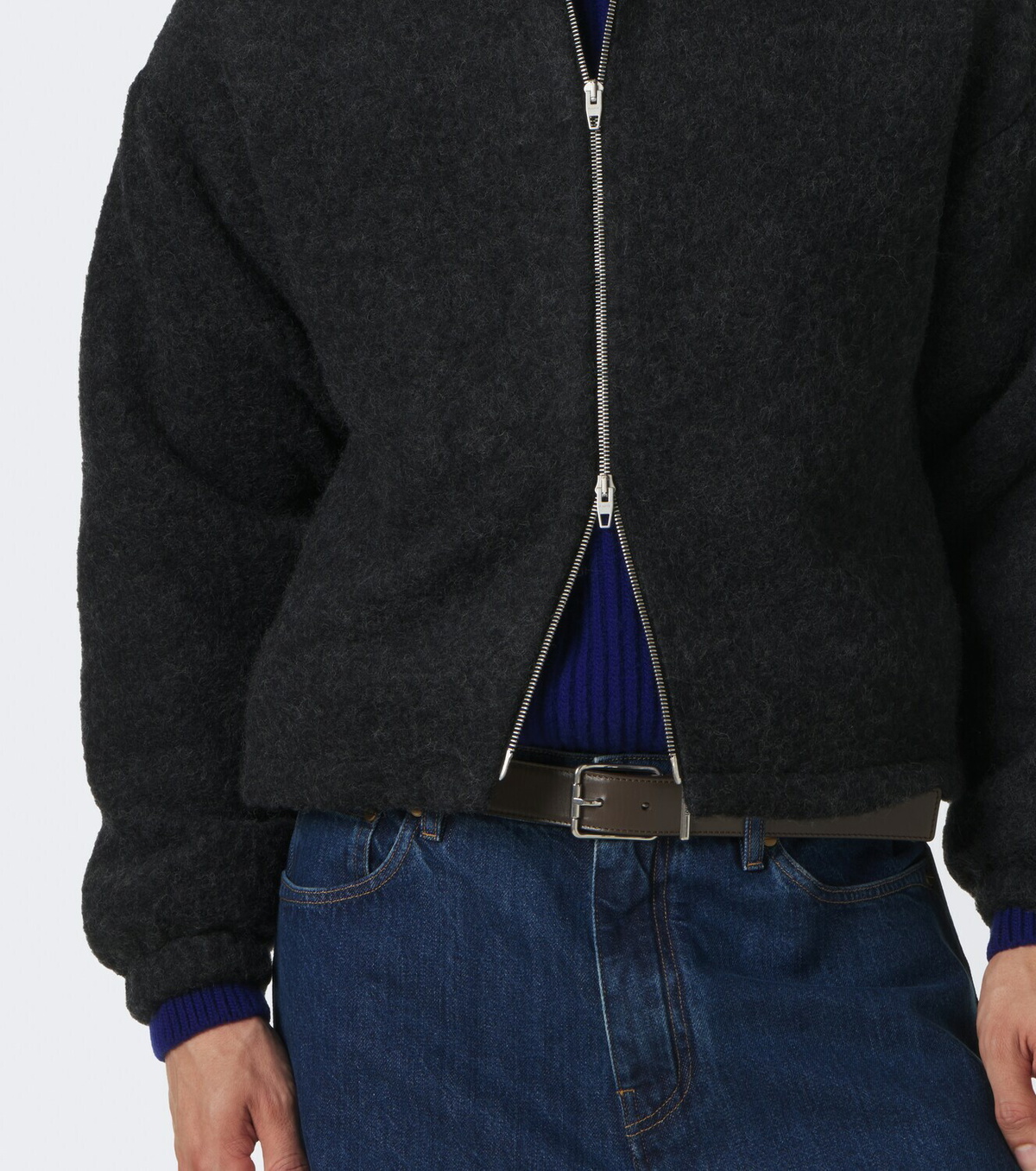 Jil Sander Wool-blend fleece sweatshirt