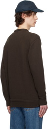 Bally Brown Alpine Flowers Crewneck Sweater