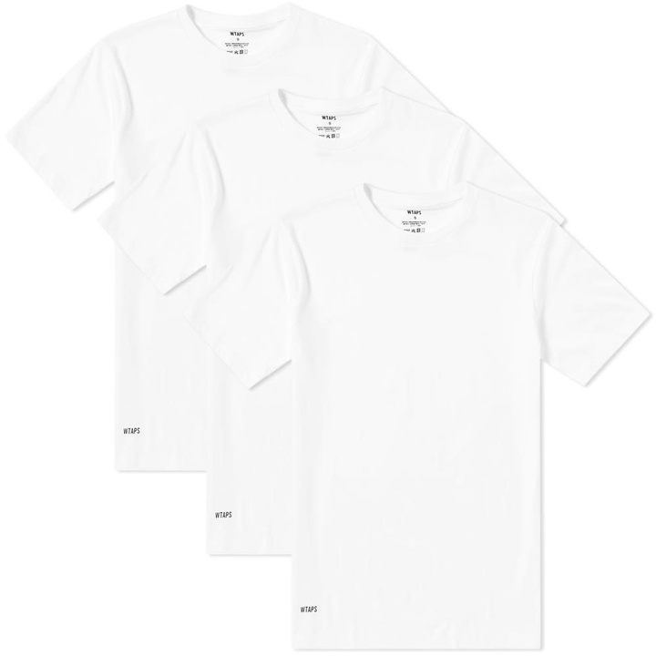 Photo: WTAPS Skivvies Crew Tee - 3 Pack White