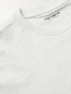 CARHARTT WIP - Logo-Embroidered Mélange Cotton-Jersey T-Shirt - Gray - S