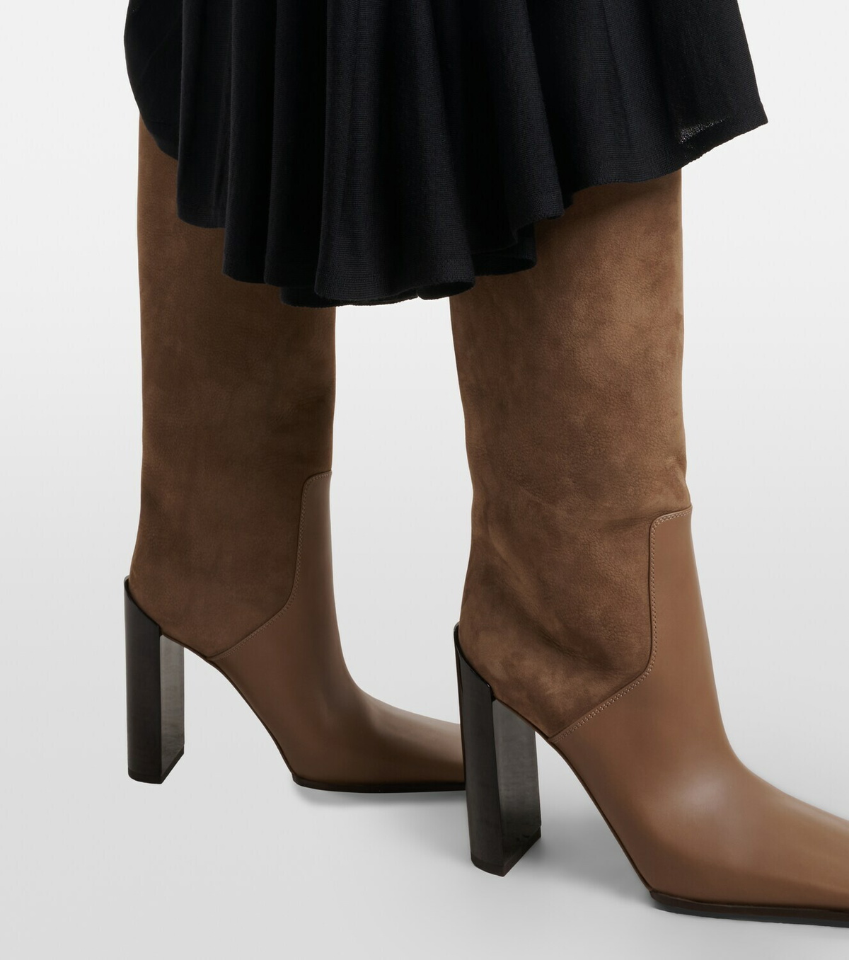 Alaïa 55 leather knee-high boots
