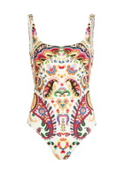 Etro Printed Low-back Swimsuit Multicoloured 1
