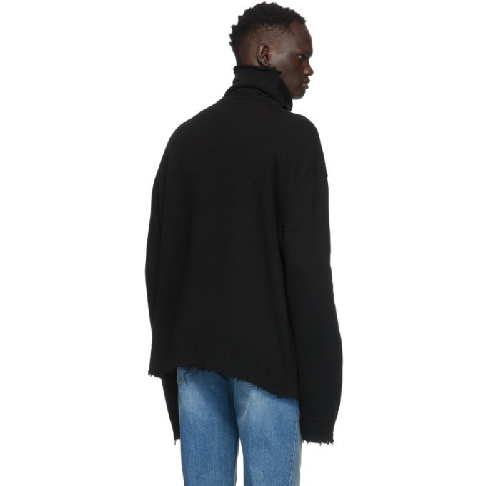 VETEMENTS Black Church Logo Turtleneck