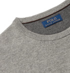 Polo Ralph Lauren - Logo-Embroidered Melangé Wool Sweater - Gray
