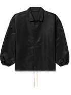 FEAR OF GOD ESSENTIALS - Logo-Appliquéd Shell Coach Jacket - Black