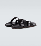 The Row Hugh leather sandals
