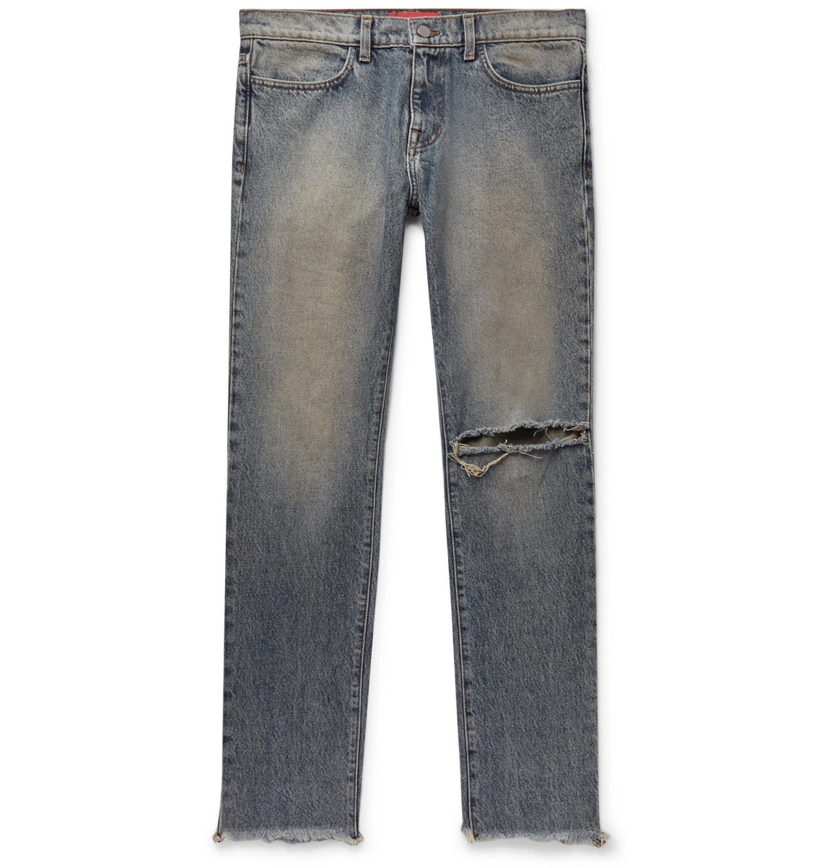 424 Distressed Denim Jeans - Blue