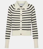 Veronica Beard Cheshire striped cashmere cardigan