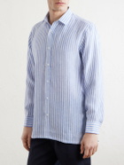 Charvet - Striped Linen Shirt - Blue