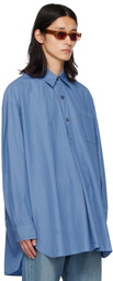 Our Legacy Blue Popover Shirt