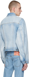 EGONlab Blue Wrapped Denim Jacket