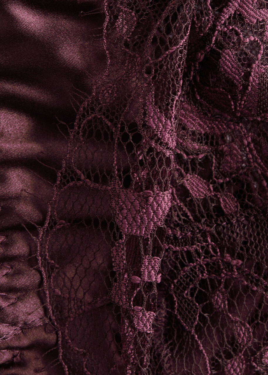 Fleur OF England Eliza Lace Underwired bra Dark Purple