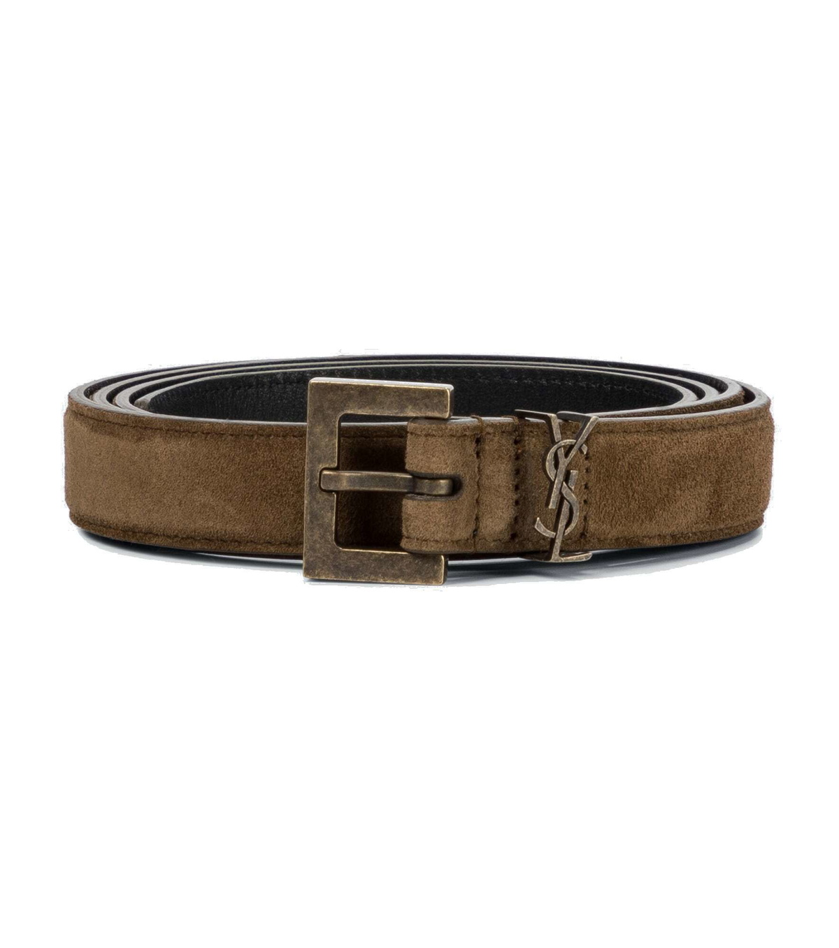 Saint Laurent - Monogrammed suede belt Saint Laurent display picture 1