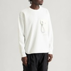 And Wander Men's Longsleeve Waffle T-Shirt in White