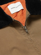 GENERAL ADMISSION - Corduroy-Trimmed Cotton-Blend Chore Jacket - Brown