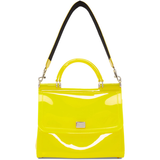 Dolce & Gabbana Yellow Snake Skin Miss Sicily Bag - Dolce