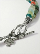 Peyote Bird - Playa Azul Silver Multi-Stone Wrap Bracelet