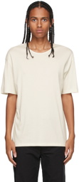 Lemaire Off-White Fine Rib T-Shirt