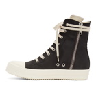 Rick Owens Drkshdw Black Cargo High Sneakers