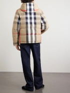 Burberry - Reversible Quilted Checked Shell Hooded Down Jacket - Neutrals