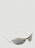 Gucci - Oval Frame Sunglasses in Gold