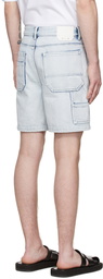 Solid Homme Blue Denim Shorts